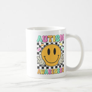 Autism Awareness Kids Men Women Smile Face Autisti Coffee Mug