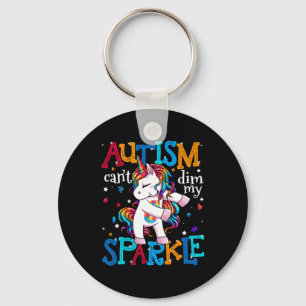 Autism Awareness Kids Unicorn For Autism Mom Girl Keychain