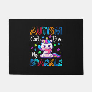 Autism Awareness Kids Unicorn Shirt For Autism Mom Doormat