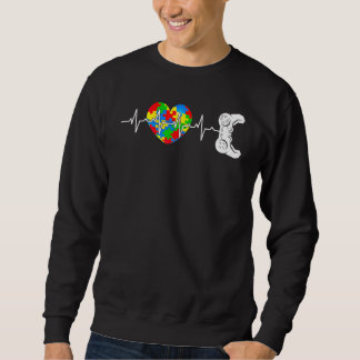 Autism Awareness Kids Video Gamer Puzzle Piece Blu Sweatshirt