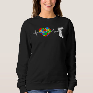 Autism Awareness Kids Video Gamer Puzzle Piece Blu Sweatshirt