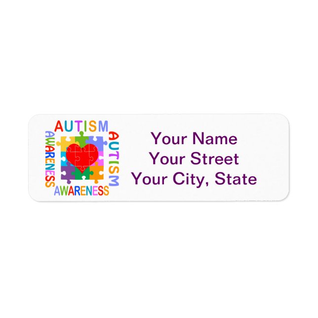 Autism Awareness Label (Front)
