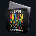 Autism awareness laptop sleeve<br><div class="desc">Autism awareness</div>