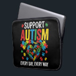 Autism awareness laptop sleeve<br><div class="desc">Autism awareness</div>