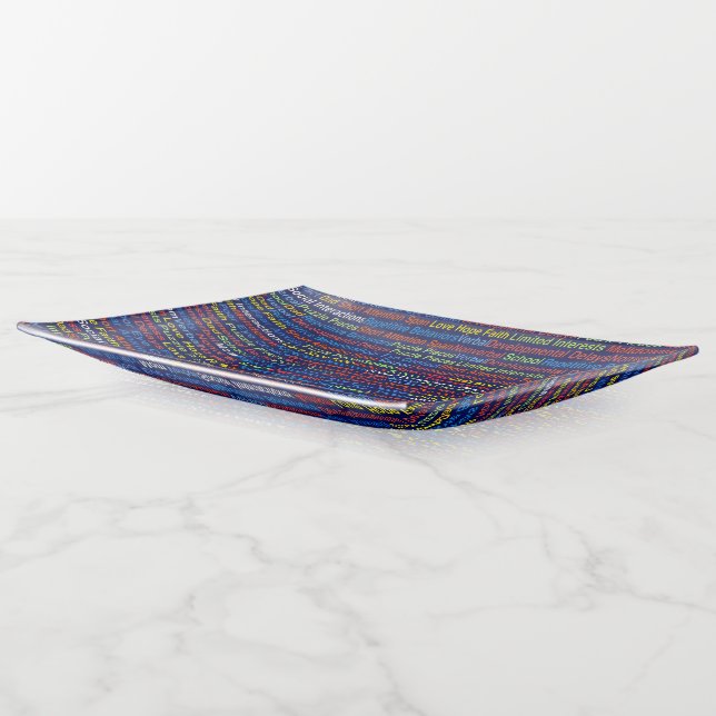 Autism Awareness - Large Trinket Tray (Angled)
