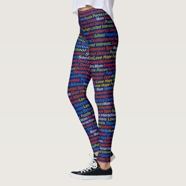 Autism Awareness- Leggings (Left)