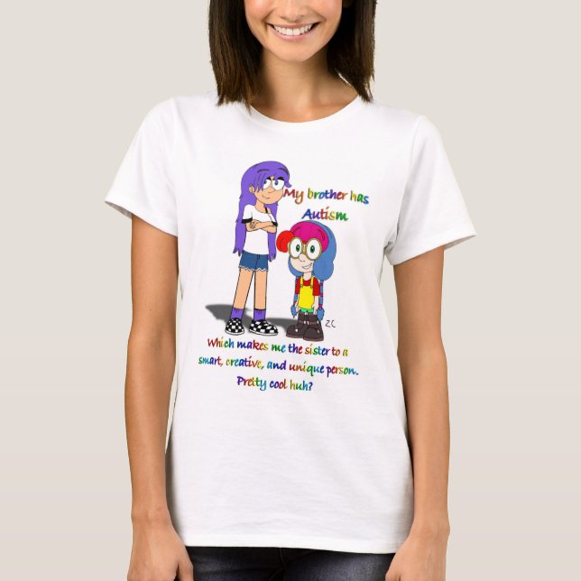 Autism awareness little brother shirt (Front)