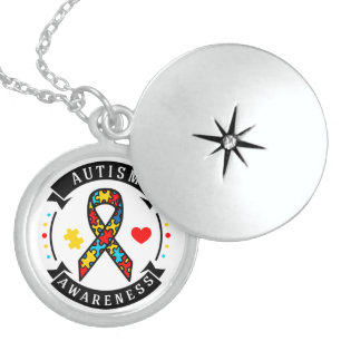 Autism Awareness Locket Necklace