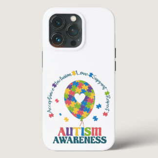 Autism Awareness love Puzzle heart  iPhone 13 Pro Case