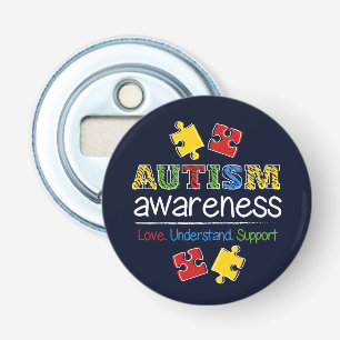 Autism Awareness Love Understand Support Bottle Opener