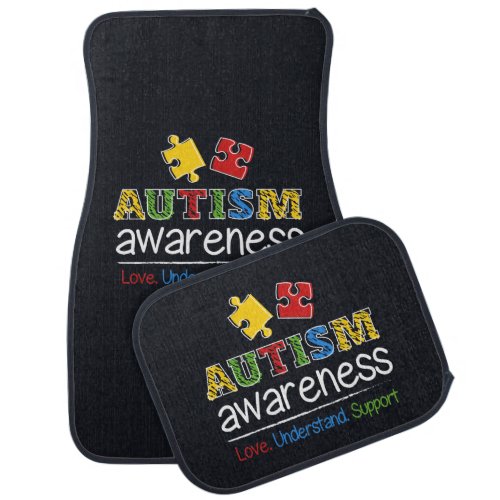 Autism Awareness Love Understand Support Car Floor Mat