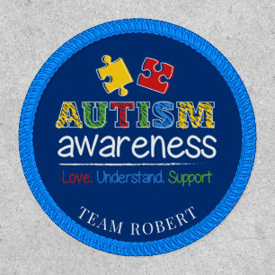 Autism Awareness Love Understand Support Team Patch