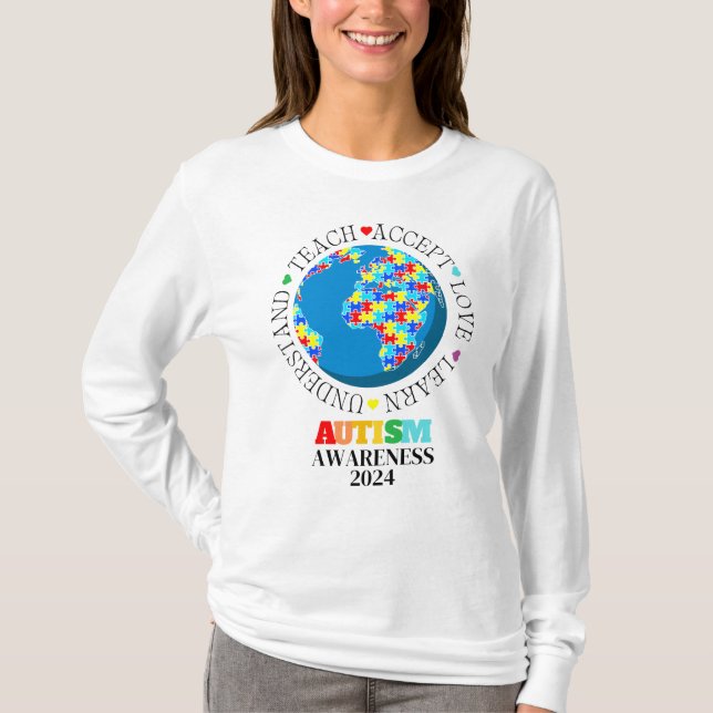 Autism Awareness Love Understanding T-SHIRT (Front)