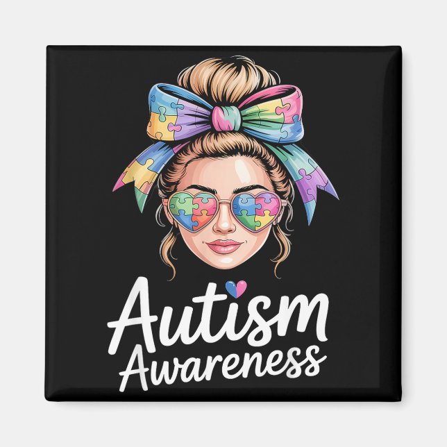 Autism awareness  magnet (Front)