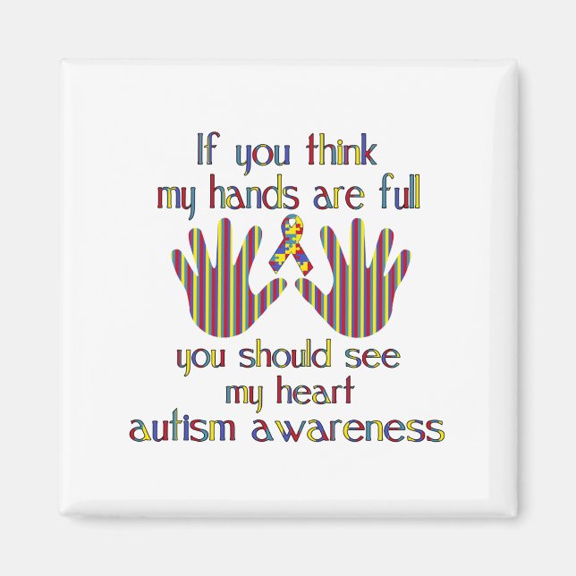 autism awareness magnet (Front)