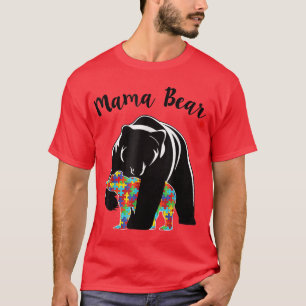 Autism Awareness Mama Bear Autism Mom 69 T-Shirt