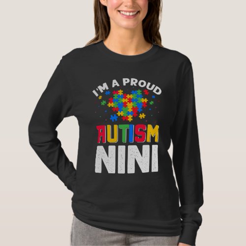 Autism Awareness Matching Family Im a Proud Autis T_Shirt