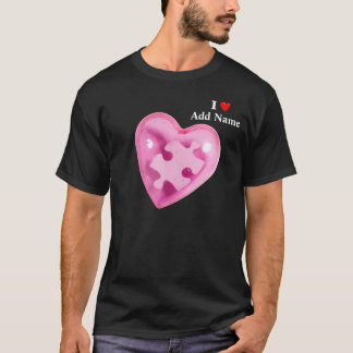 Autism Awareness Mens Shirt Pink Heart Customize