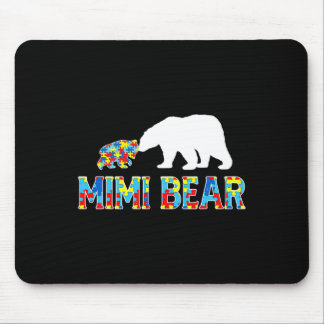 Autism Awareness Mimi Bear Puzzle Support Autistic Mouse Pad