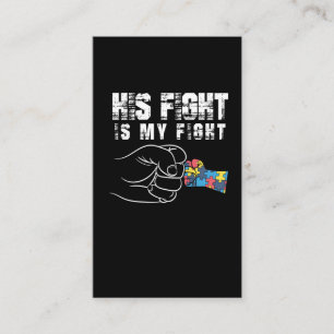 Autism Awareness Mom Dad Autistic Kid Business Card