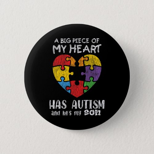 Autism Awareness Mom Dad Parents Autistic Kids Awa Button