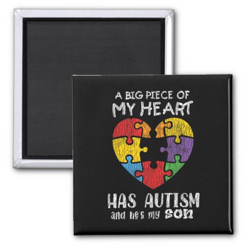 Autism Awareness Mom Dad Parents Autistic Kids Awa Magnet