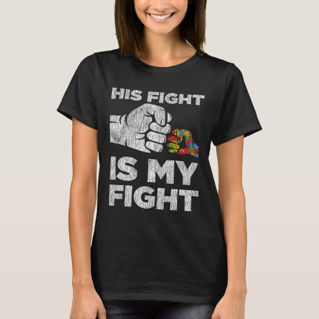 Autism Awareness Mom Dad Parents Autistic Kids Awa T-Shirt (Front)