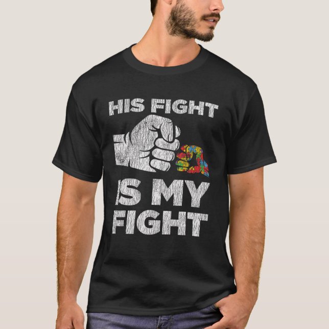 Autism Awareness Mom Dad Parents Autistic Kids Awa T-Shirt (Front)