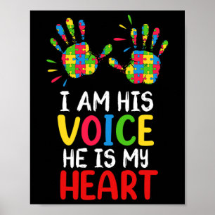 Autism Awareness Mom Dad Poster