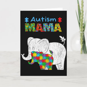 Autism Awareness Mom Proud Autistic Daughter Mama Card