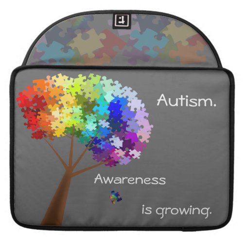 Autism Awareness Monogram Flap Sleeve
