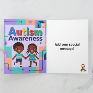 #Autism Awareness Month -Add your special message Card