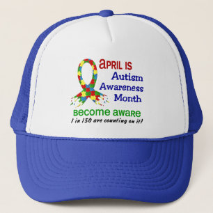 AUTISM AWARENESS MONTH APRIL TRUCKER HAT