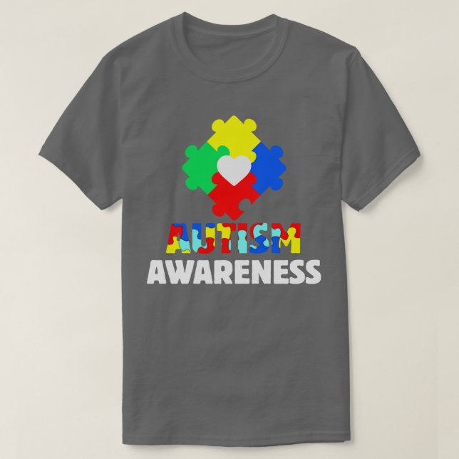 Autism awareness month autism day autistic  T-Shirt (Design Front)