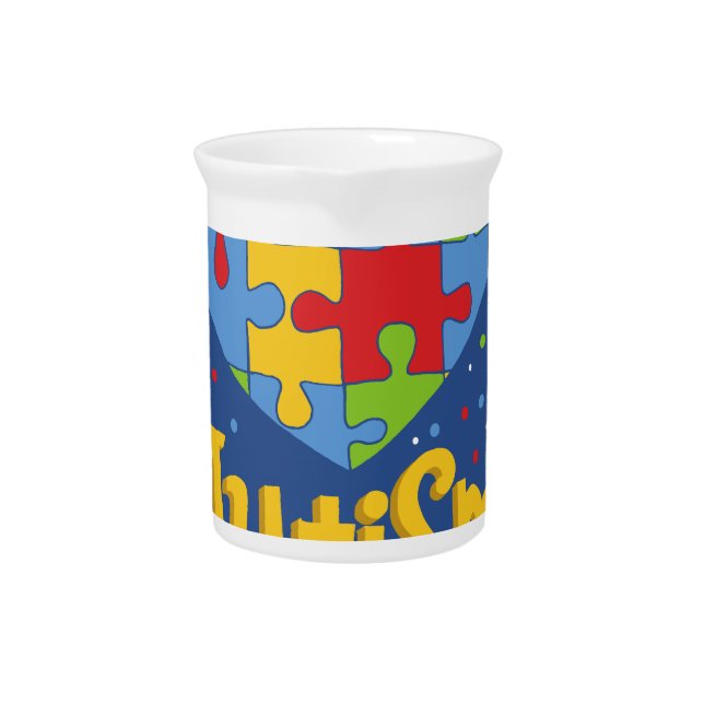 autism awareness month beverage pitcher (Front)
