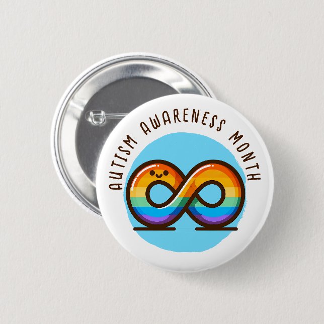 Autism Awareness Month Button (Front & Back)