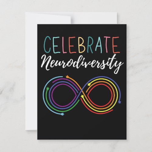 Autism Awareness Month Celebrate Neurodiversity Note Card