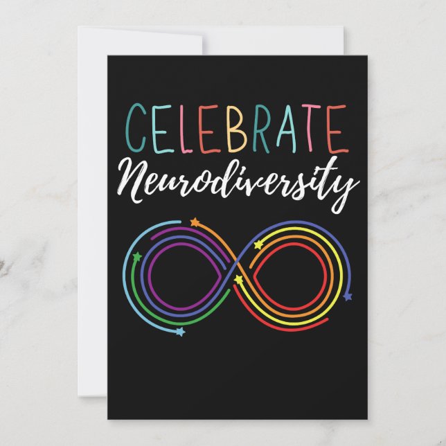 Autism Awareness Month Celebrate Neurodiversity Thank You Card (Front)