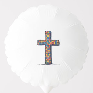 Autism Awareness Month Christ Religion Jesus  Balloon