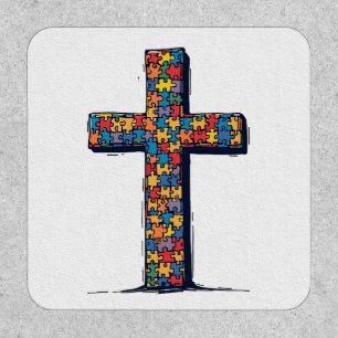 Autism Awareness Month Christ Religion Jesus Patch