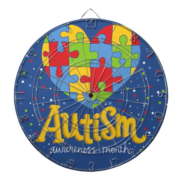 autism awareness month dartboard (Front)
