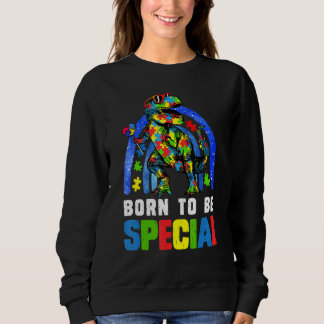 Autism Awareness Month Dinosaur Born Special Toddl Sweatshirt