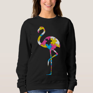 Autism Awareness Month Funny Flamingo Sweatshirt