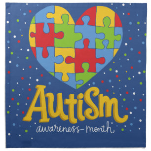 autism awareness month napkin