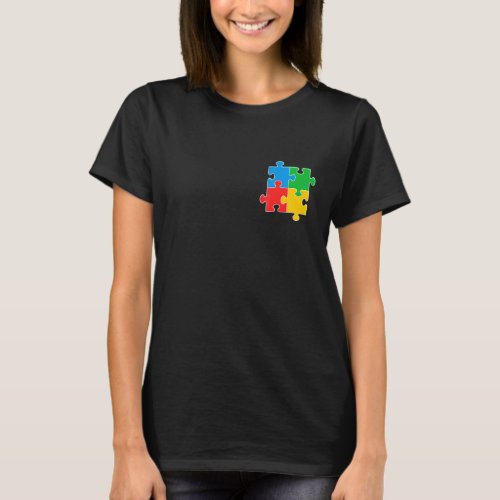 Autism Awareness Month Puzzle Piece Pocket Special T_Shirt