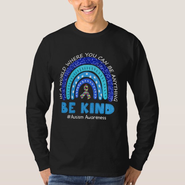 Autism Awareness Month Support Be Kind Puzzle Piec T-Shirt (Front)
