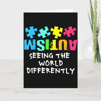 Autism Awareness Month Support Seeing The World Di Card