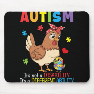 Autism Awareness Mother Chicken Different Ability Mouse Pad