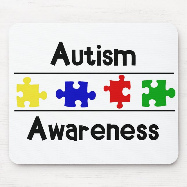 Autism Awareness Mouse Pad (Front)