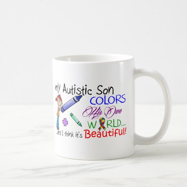 Autism Awareness - My Son! Coffee Mug (Right)